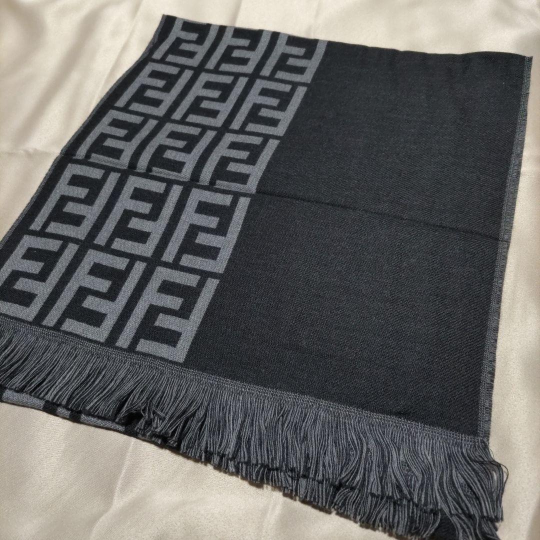 フェンディ FENDI ロゴ ウール マフラー ショール