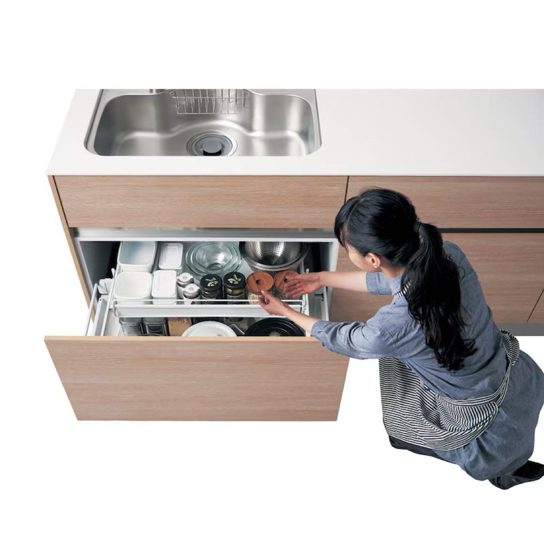 新品未使用 BELLEMAISON ベルメゾン キッチン引き出し用スライドラック