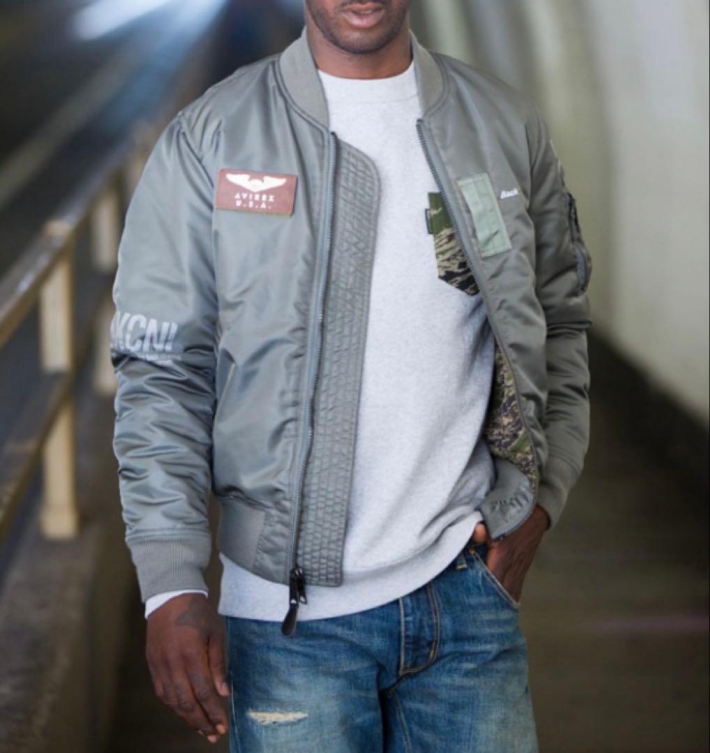 AVIREX バックチャンネルMA-1 ボンバージャケット フライトジャケット