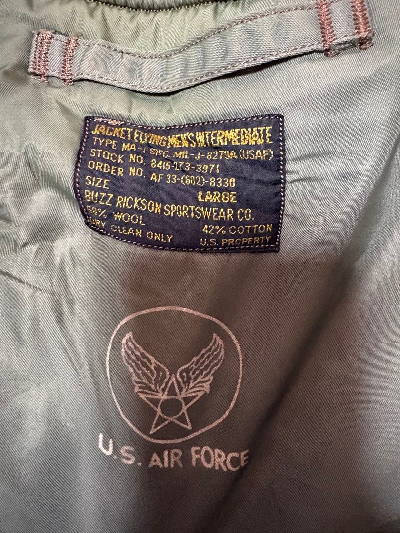 バズリクソンズ（BUZZ RICKSON'S） MA-1フライトジャケット L