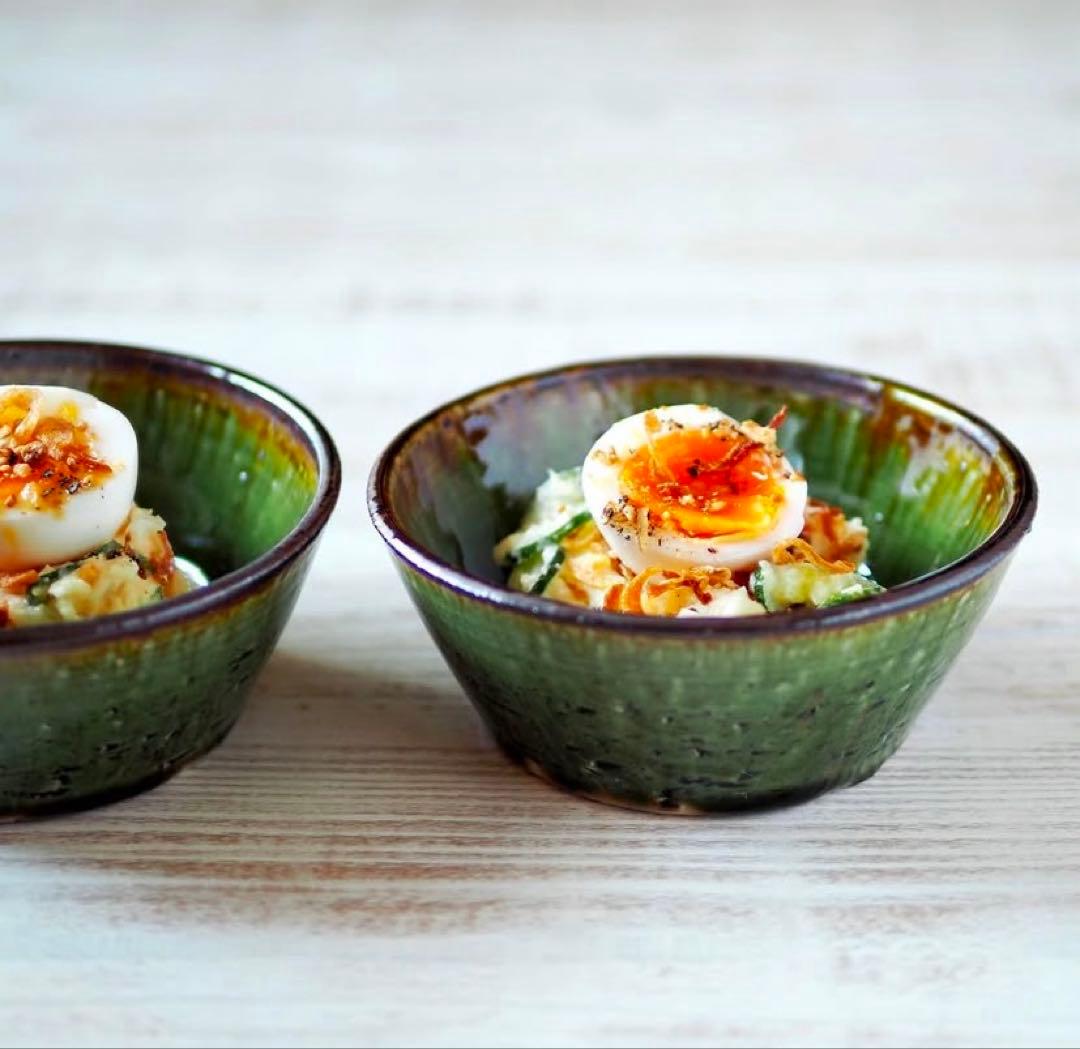 大沼道行　織部　器　4個セット