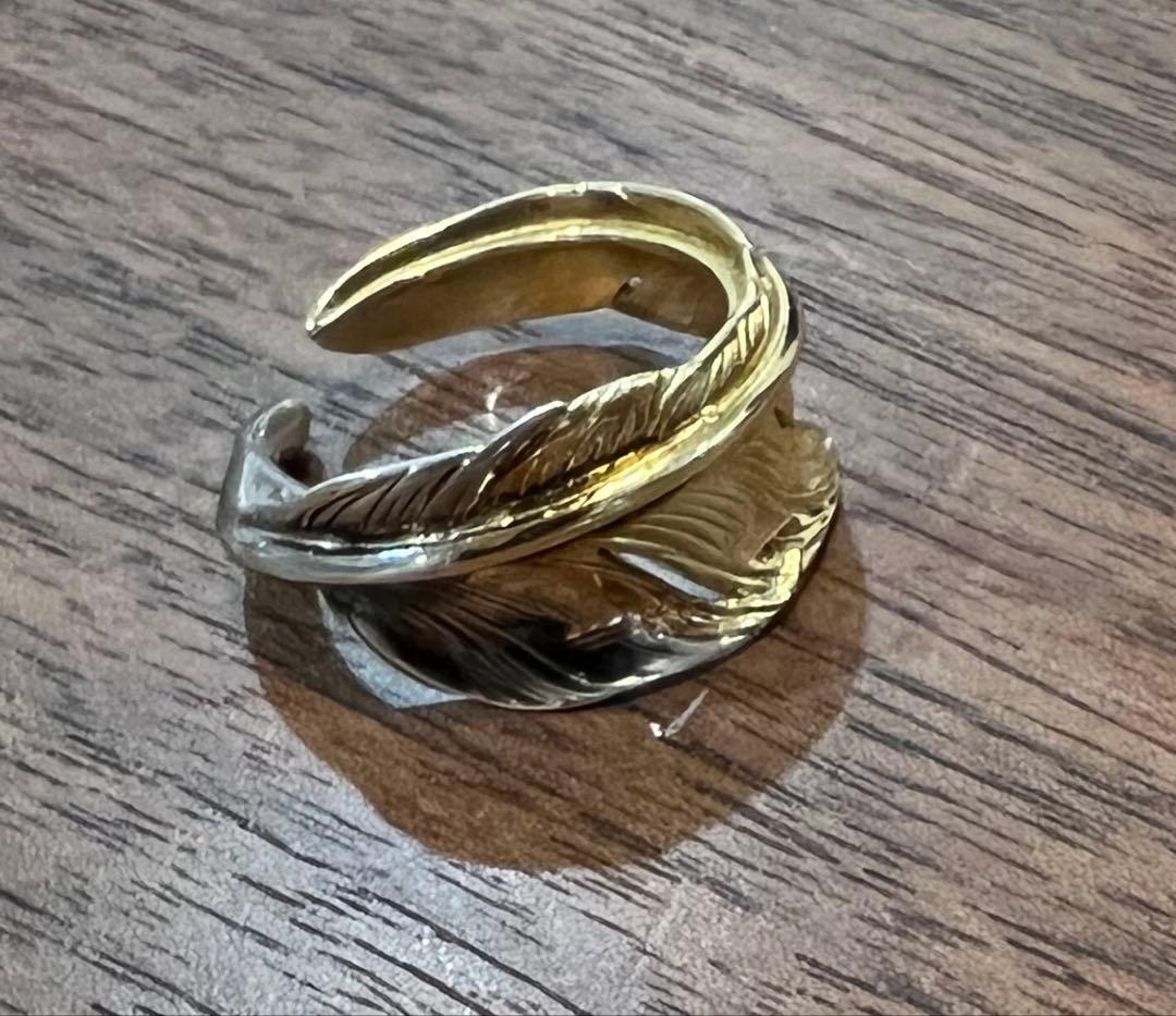 アクセサリー LARRY SMITH KAZEKIRI RING SILVER & K18