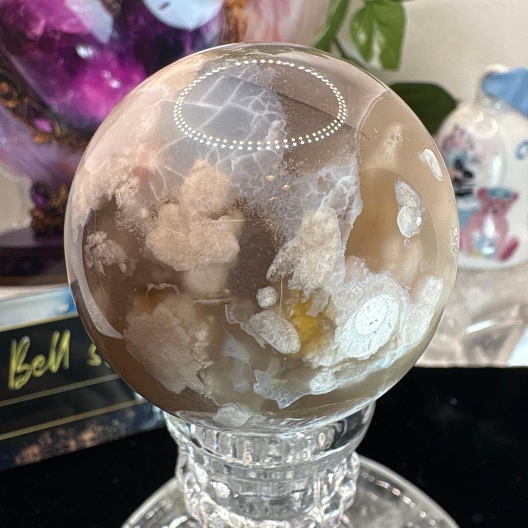 夜桜瑪瑙♡グリーン瑪瑙共生スフィアNo.2612