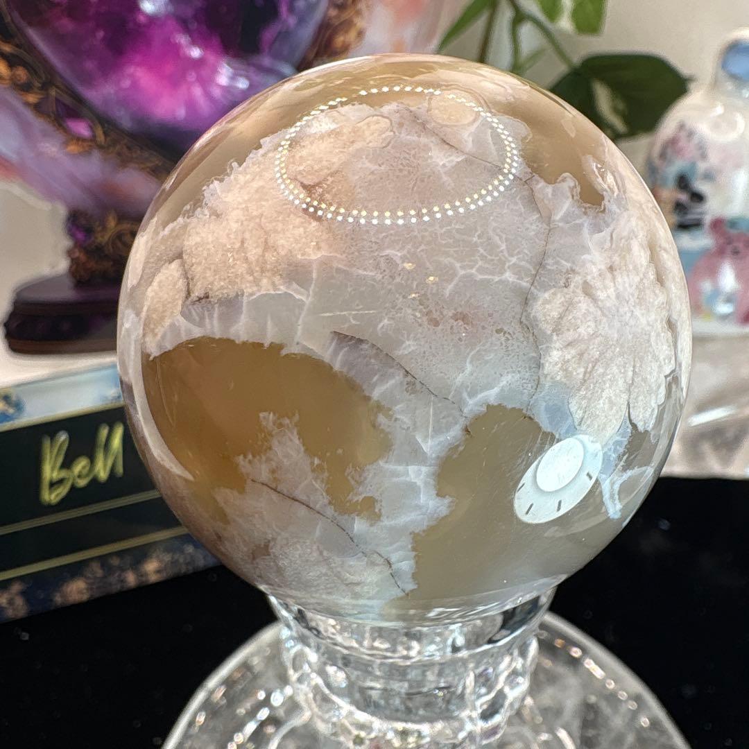 夜桜瑪瑙♡グリーン瑪瑙共生スフィアNo.2612