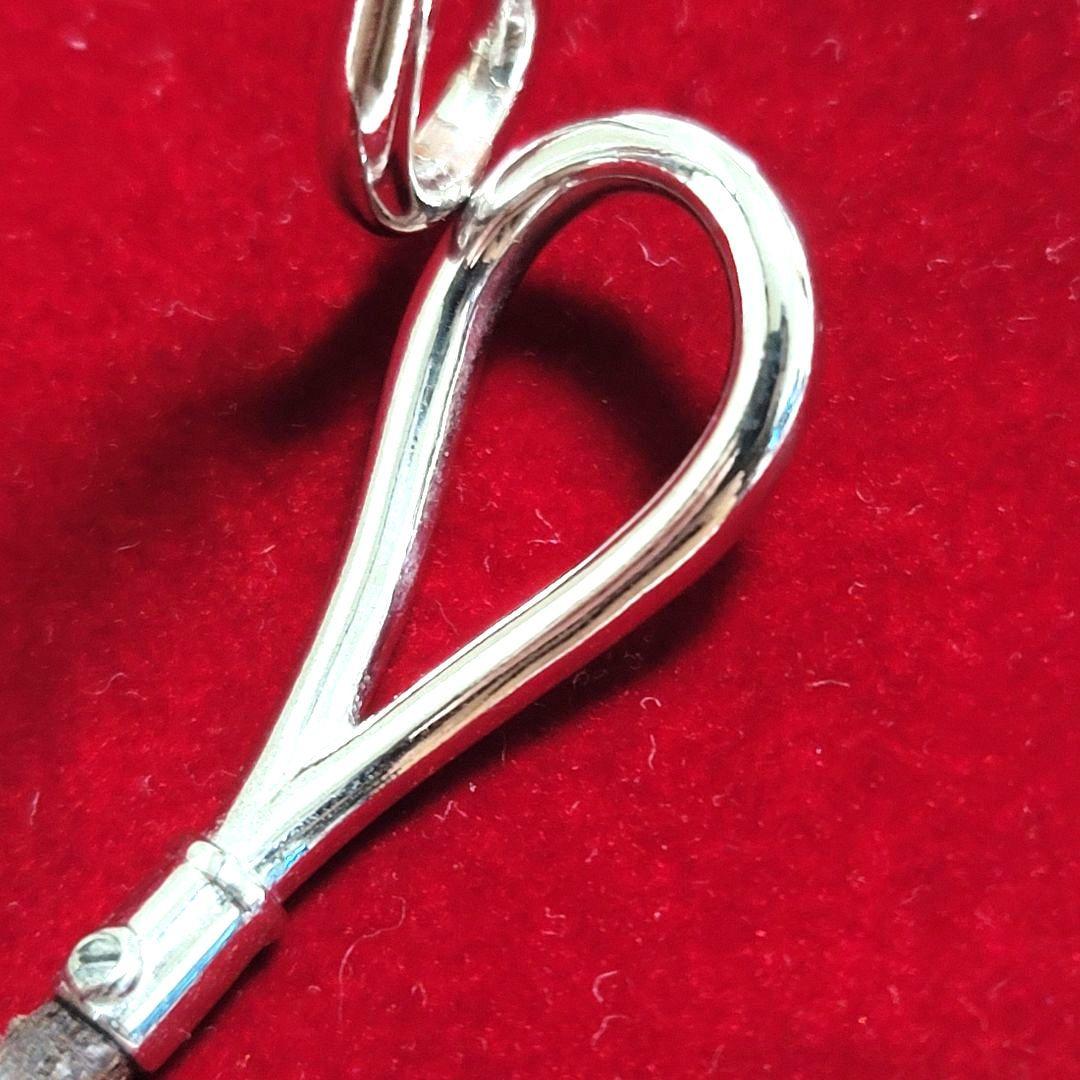 美品 エルメス ジャンボ ブレスレット レザー シルバー金具 ブラウン