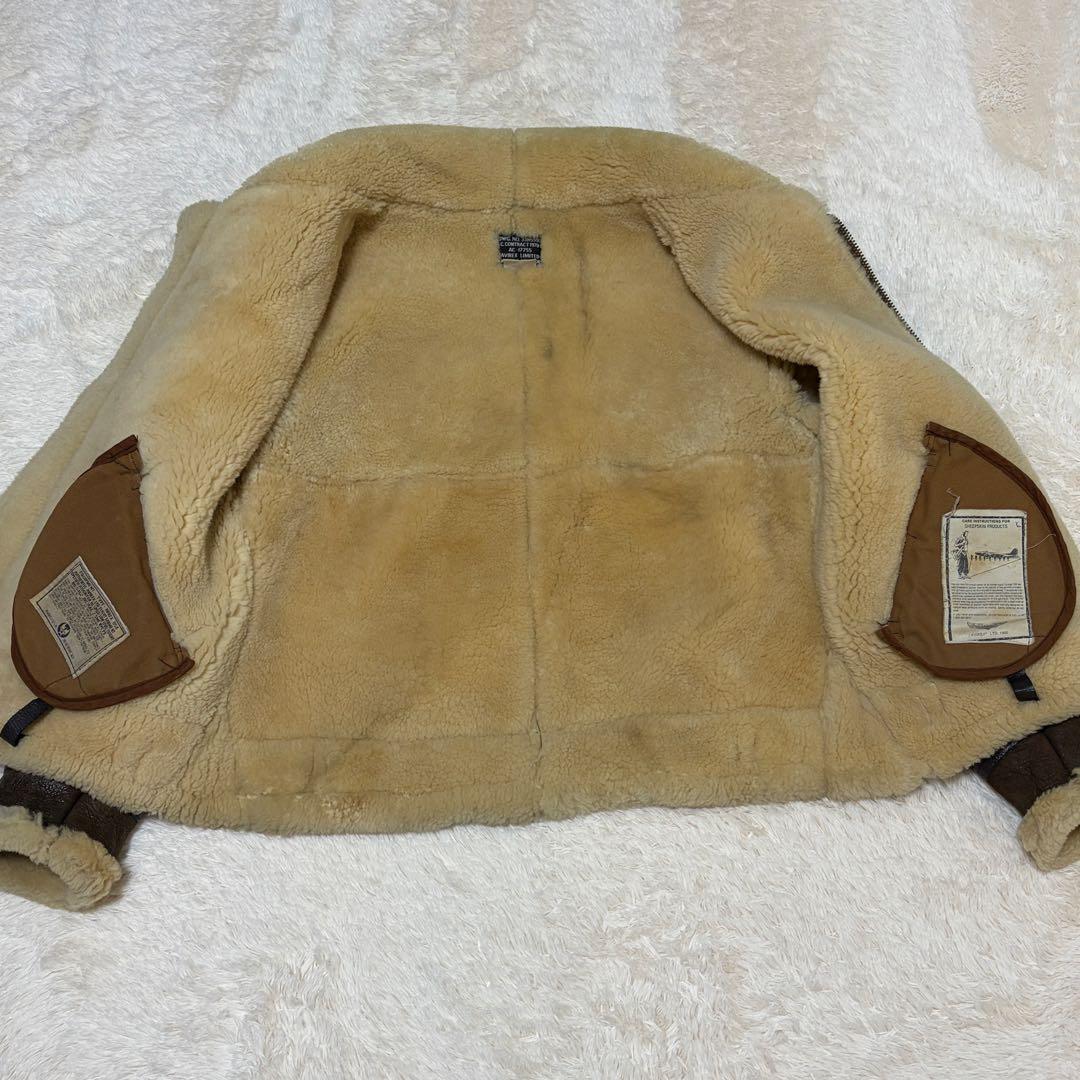 定価23.7万✨AVIREX B-3ムートンフライトジャケット USA製 40