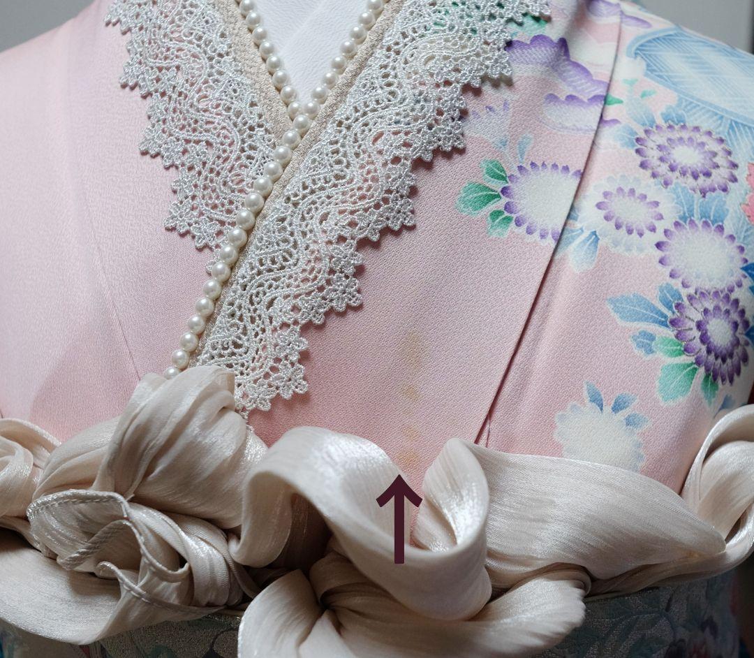 訳アリSALE　振袖フルセット　ベビーピンク　牡丹柄　大人可愛いコーデ　成人式