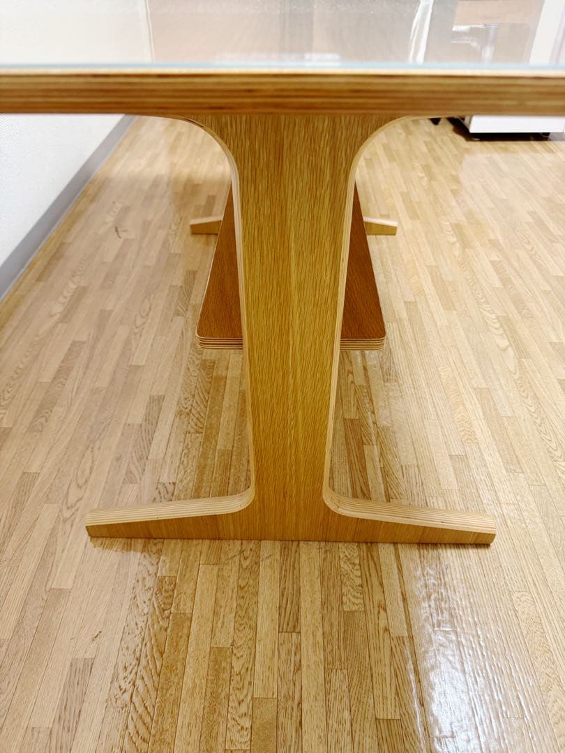 無印良品リビングでもダイニングでもつかえるテーブル　幅１３０×奥行６５×高さ６０