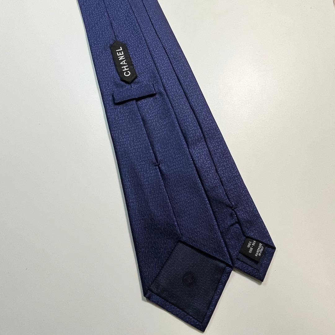 ✨極美品✨ CHANEL シャネル　ネクタイ　高級シルク　ブランドロゴ　ビジネス