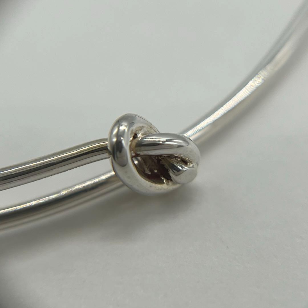 グッチ GUCCI ダブルノット バングル SV800 オールド 希少