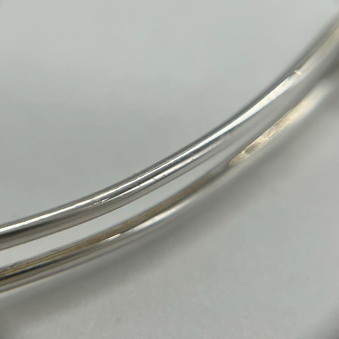 グッチ GUCCI ダブルノット バングル SV800 オールド 希少