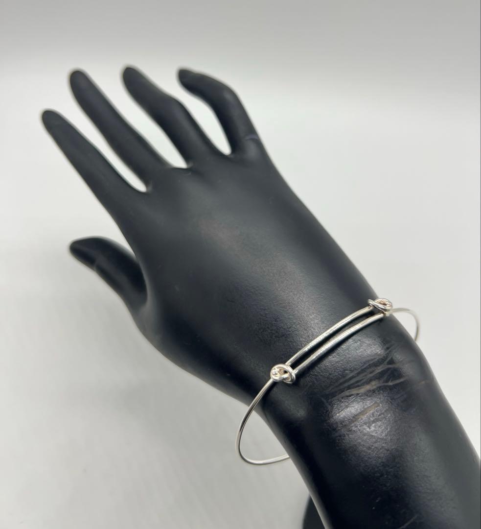 グッチ GUCCI ダブルノット バングル SV800 オールド 希少