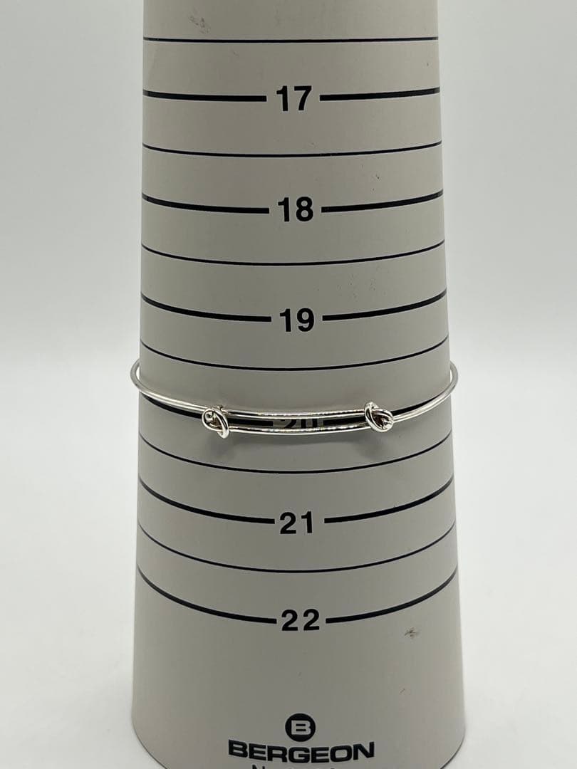 グッチ GUCCI ダブルノット バングル SV800 オールド 希少