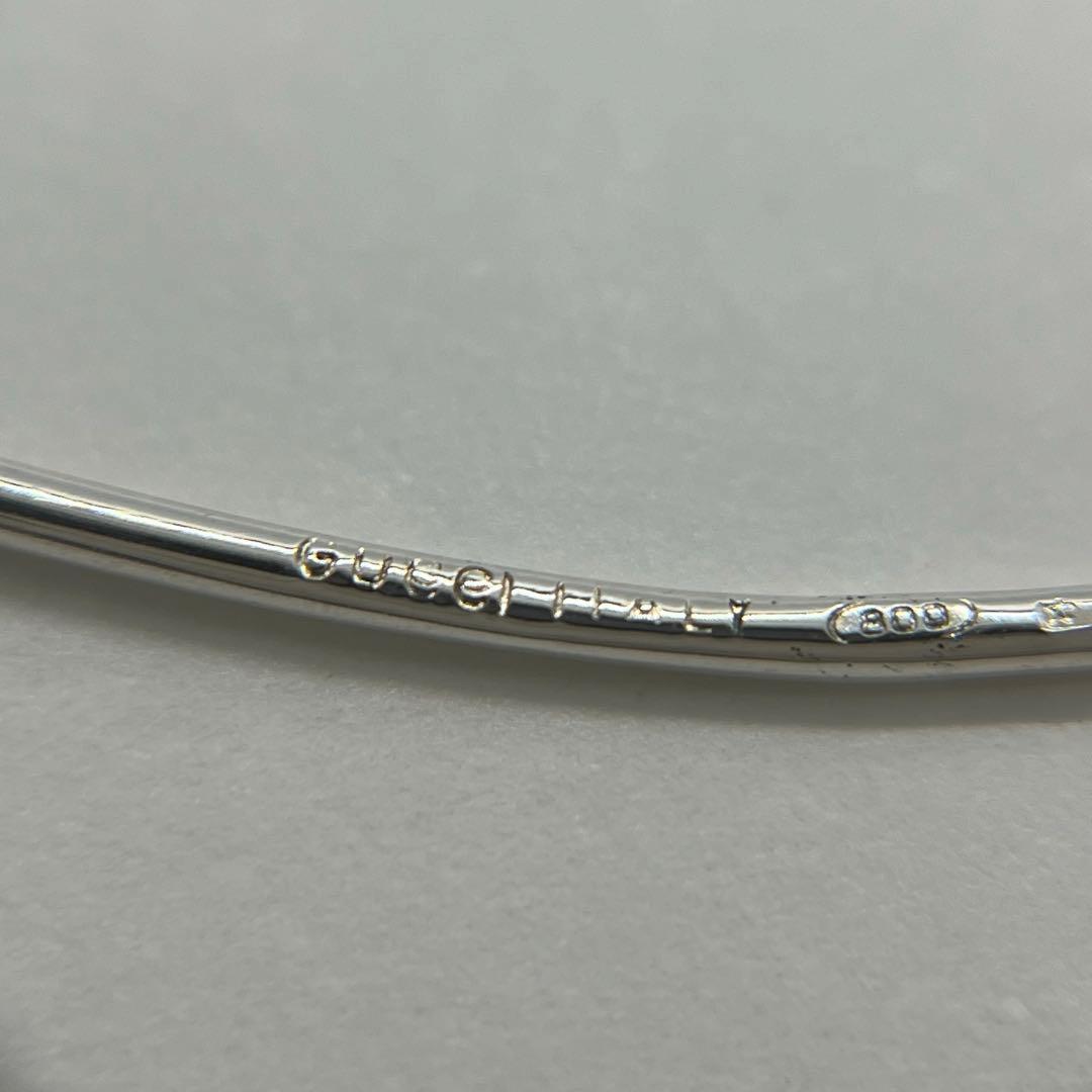 グッチ GUCCI ダブルノット バングル SV800 オールド 希少