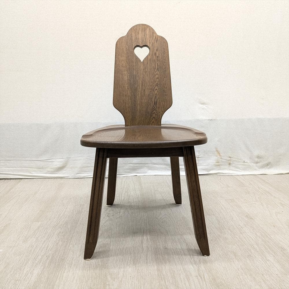 美品　山室家具製作所　旭川家具　エスポアール　楢 ナラ材　椅子　イス　チェア