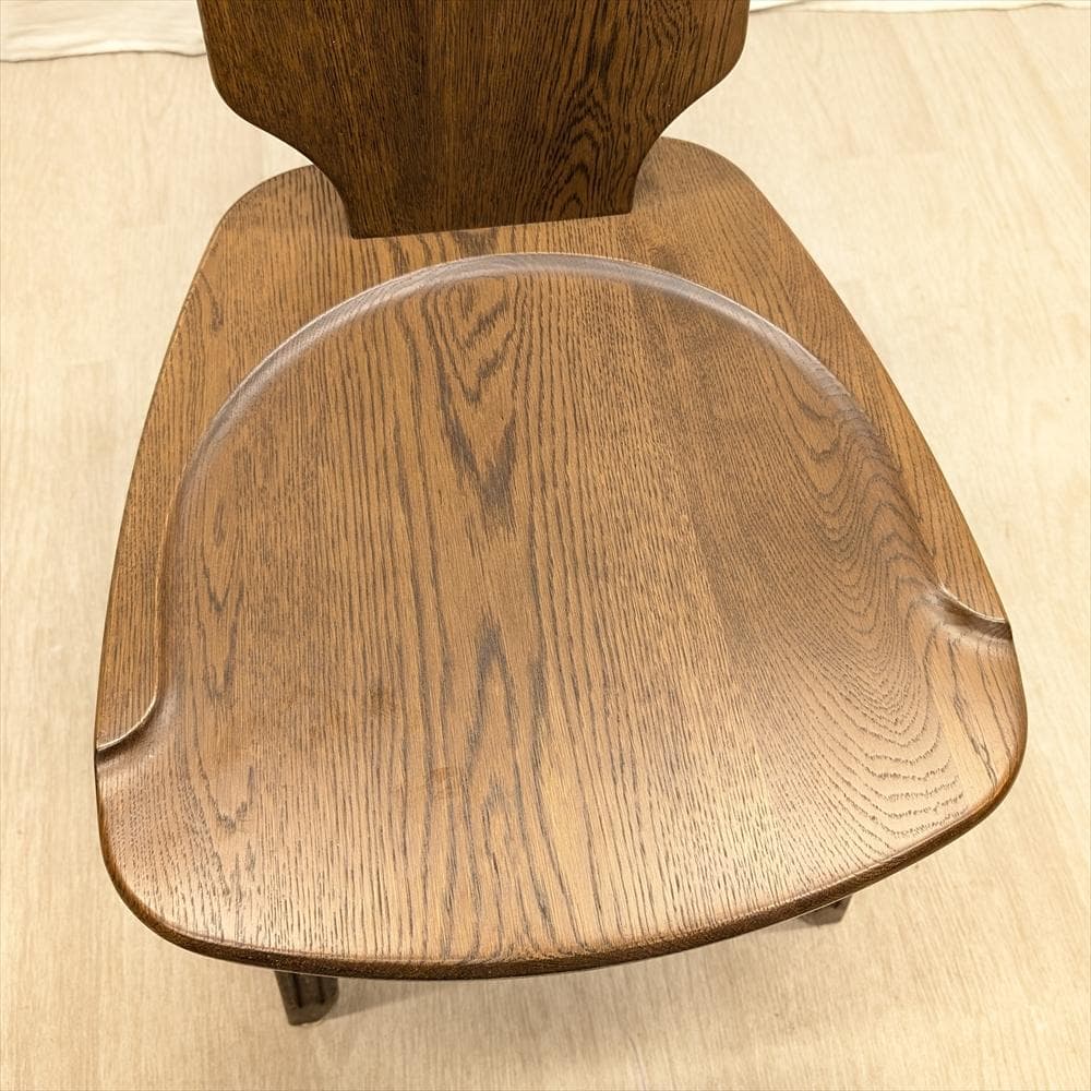 美品　山室家具製作所　旭川家具　エスポアール　楢 ナラ材　椅子　イス　チェア
