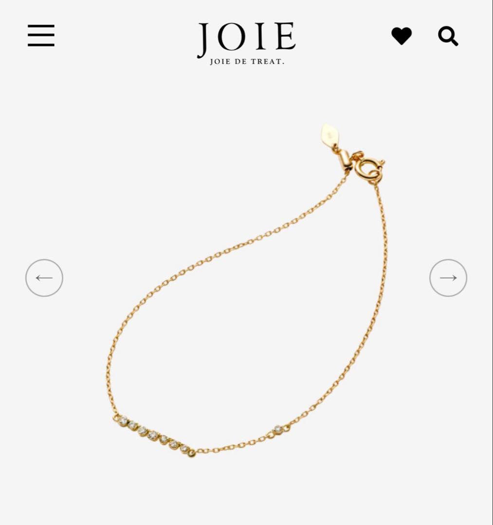 JOIE DE TREAT 'ラ ソワ' ダイヤモンドブレスレット(K18YG)