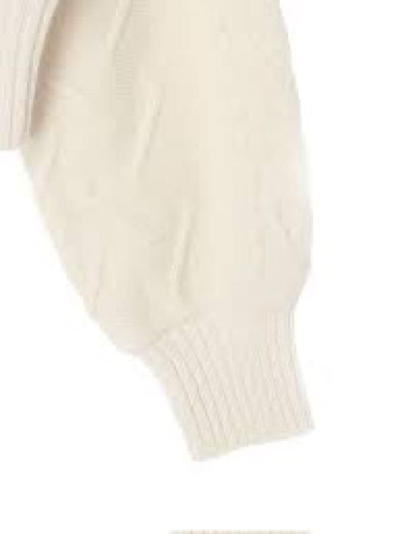 美品☆柴咲コウ☆MES VACANCES ミヴァコンス☆ケーブルフリルニット