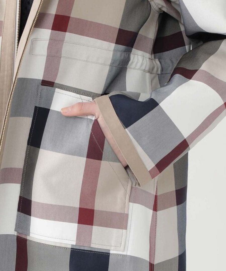 タグ付・高級✨ブルーレーベルクリストブリッジ ノバチェック リバーシブルコート