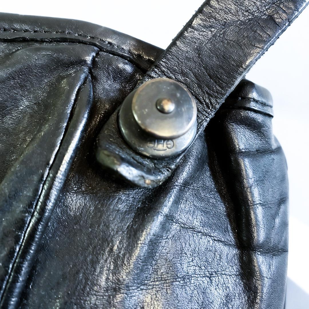 イサムカタヤマ バックラッシュ ダブルショルダー レザー ウエストバッグ ポーチ