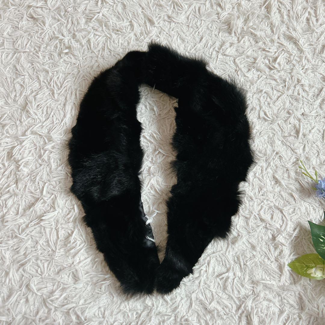 美品⁂ラムレザージャケット　ダブル　フォックスファー取り外し可能　ブラック　S