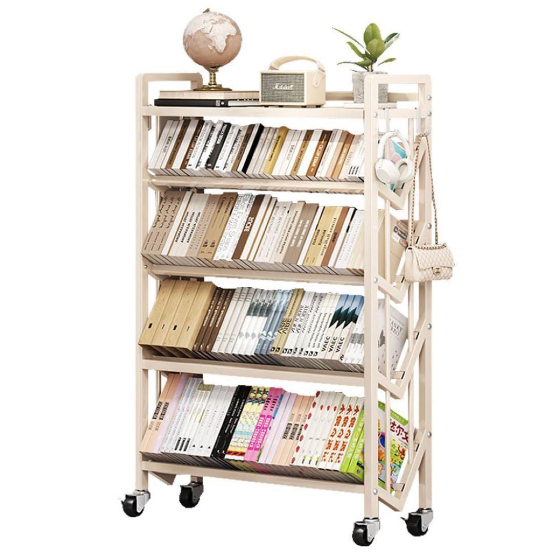 専用★ファイルラック ファイルワゴン 本棚 5段 A4サイズ スチール製