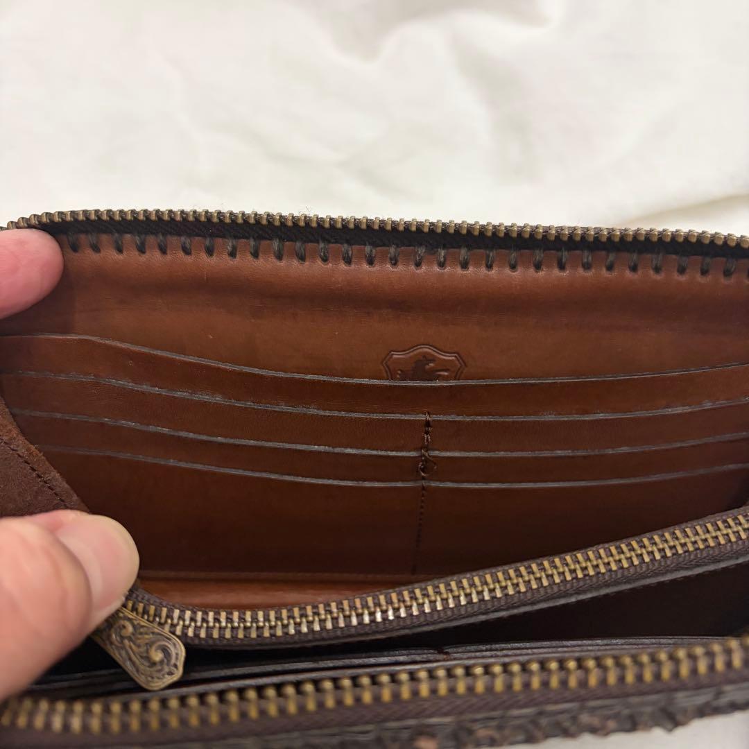 【FUNNY クロコダイル　ホーンバック】チャーリーズウォレット　ファニー