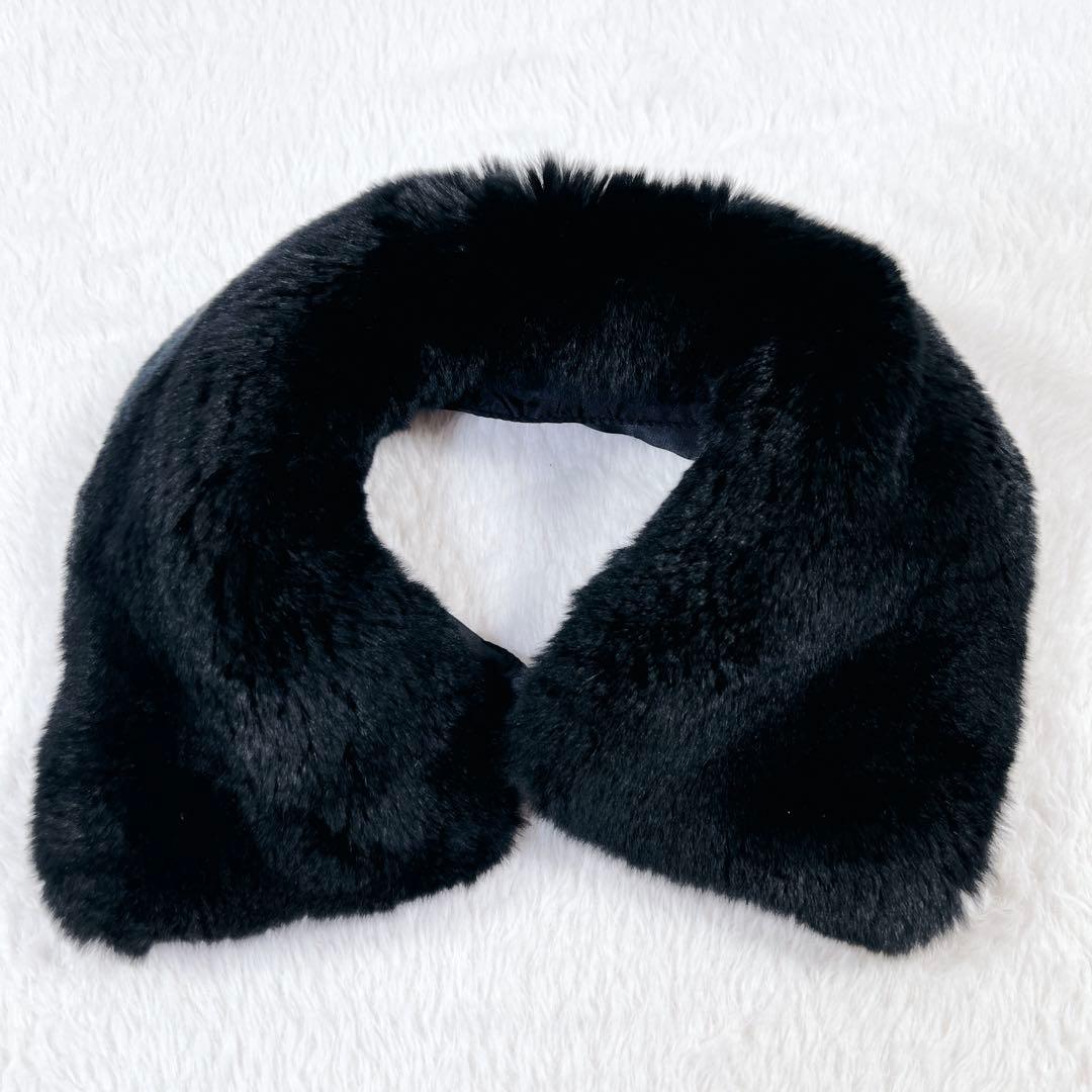 未使用級✨バーバリーロンドン アンゴラ ロングコート 総柄 ファー ベルト付 黒