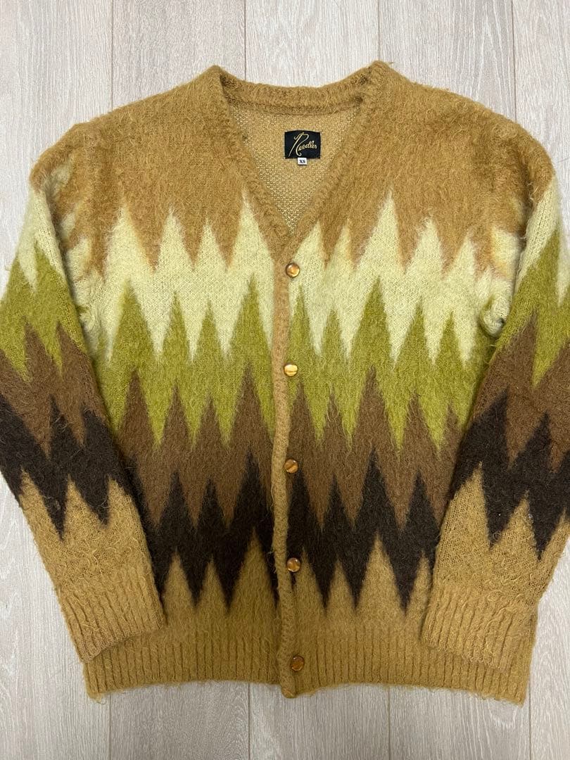 Needles ニードルズ モヘア カーディガン zigzag XS 人気