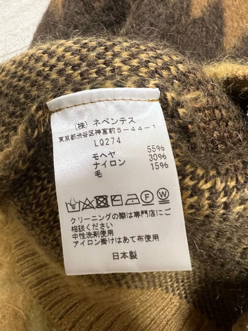 Needles ニードルズ モヘア カーディガン zigzag XS 人気