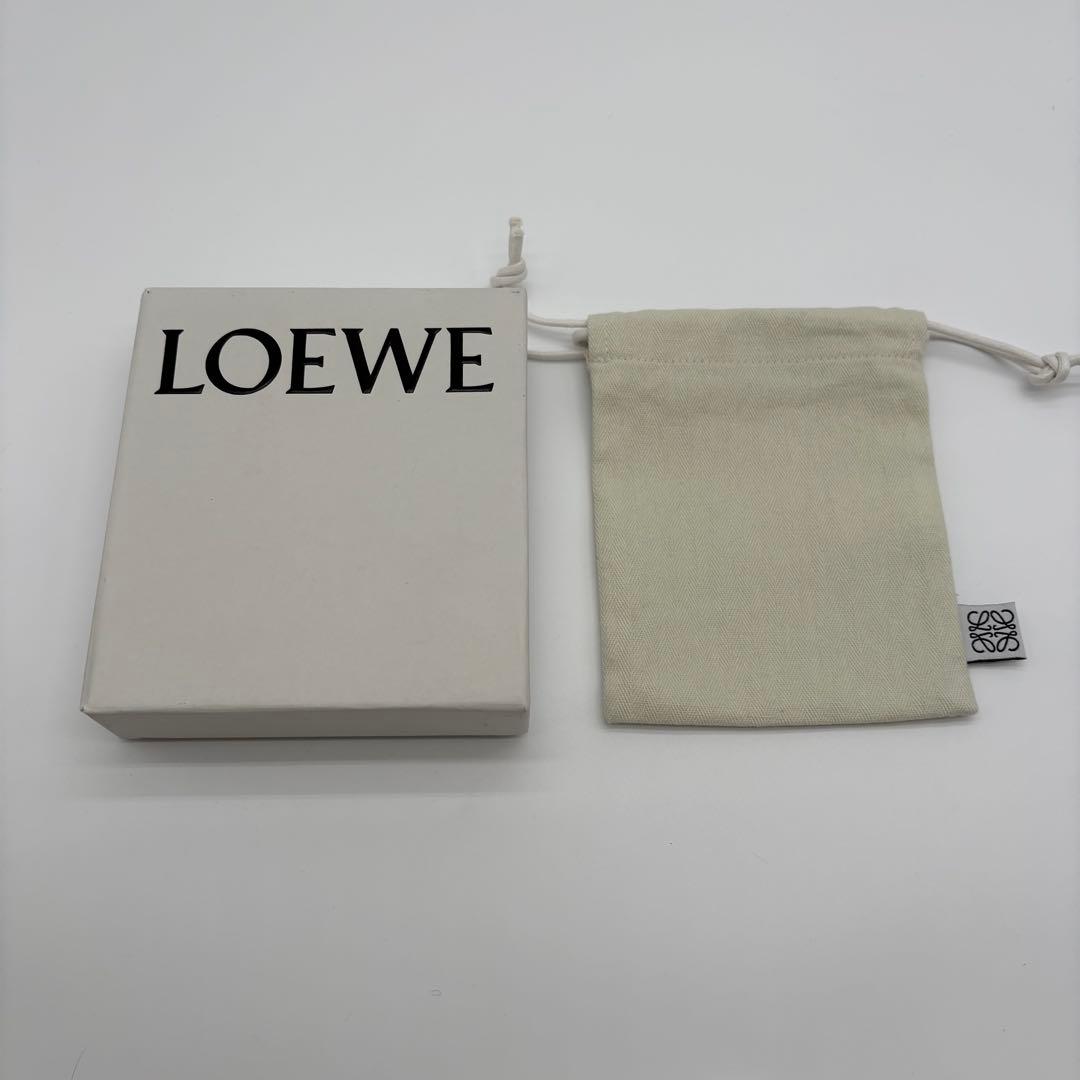 【極美品】ロエベ 折り財布 パズル アナグラム ロゴ ブラック バイフォールド