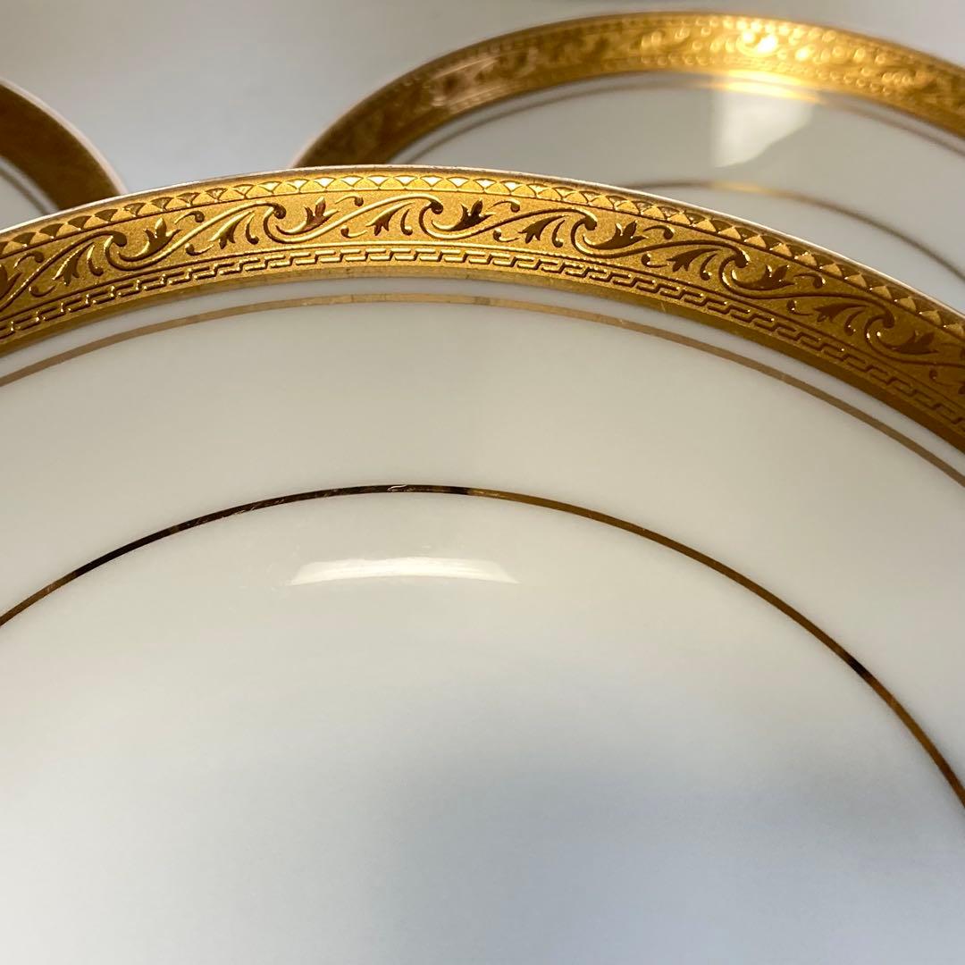 ノリタケ レジェンダリー クレストウッド ゴールド 金彩 13枚 レトロ