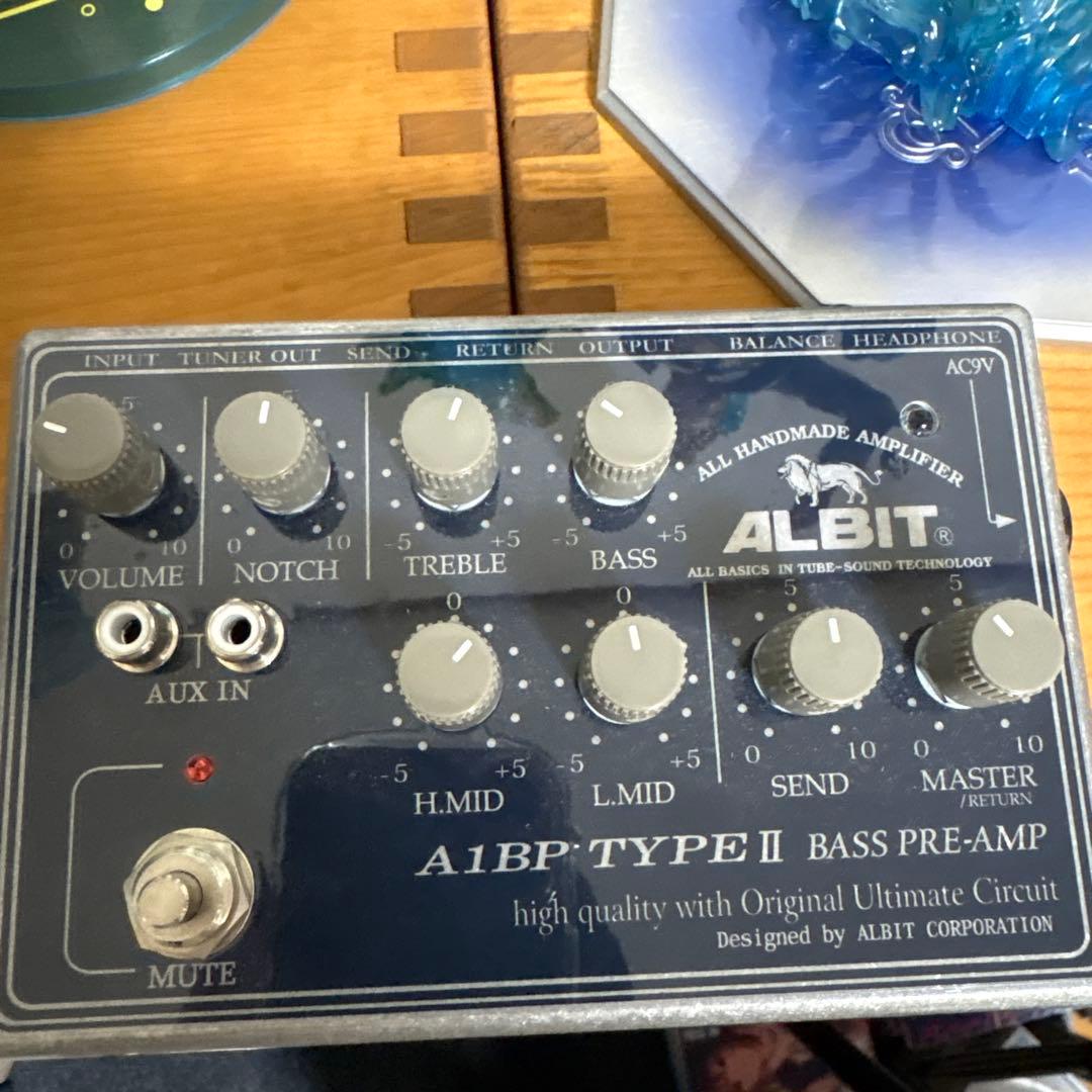 ALBIT A1BP TYPE II ベースプリアンプ 専用アダプター付き