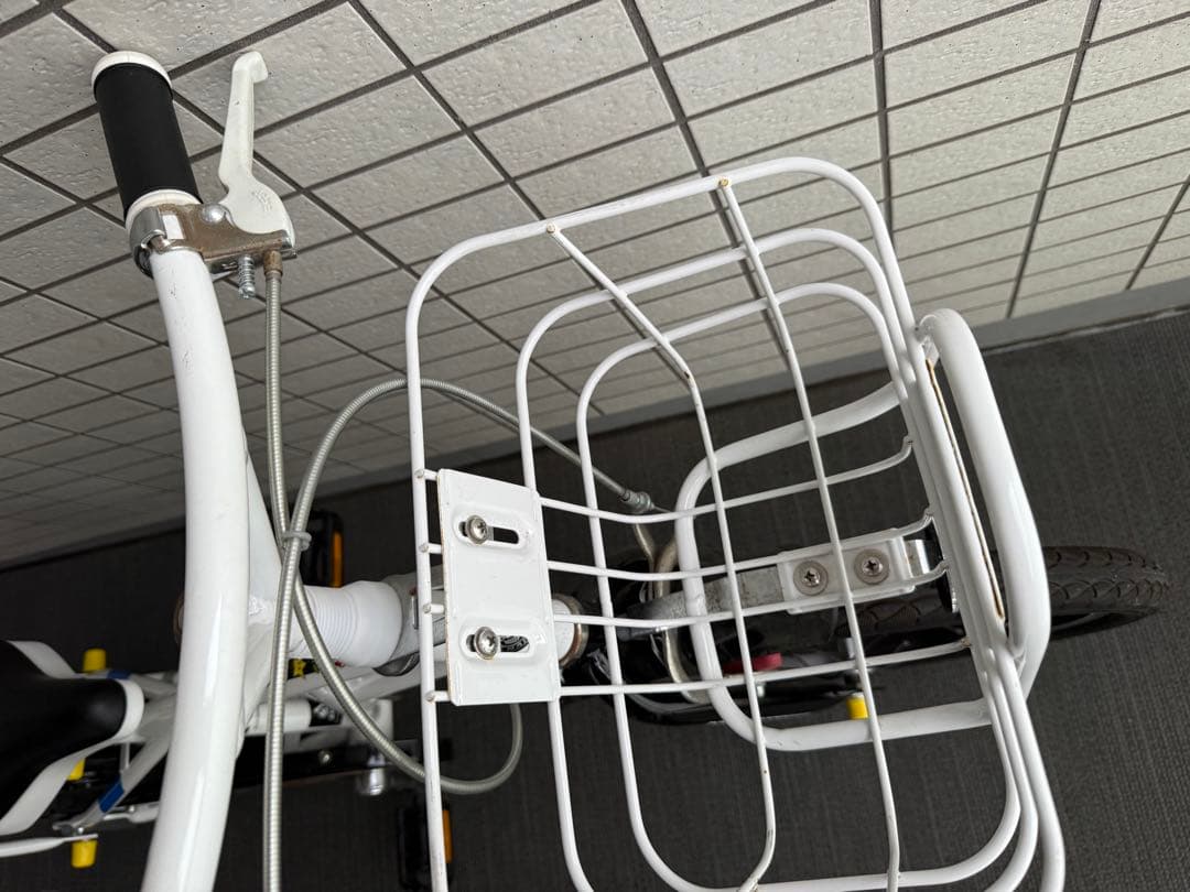 【引き取り限定】幼児用自転車 マリオ 18インチ 補助輪付き スタンドなし