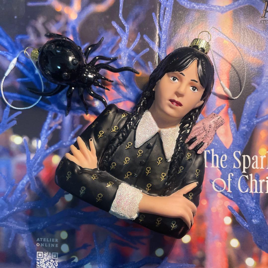 アスティエ・ド・ヴィラット　クリスマスオーナメント　ウエンズデイ＆スパイダー