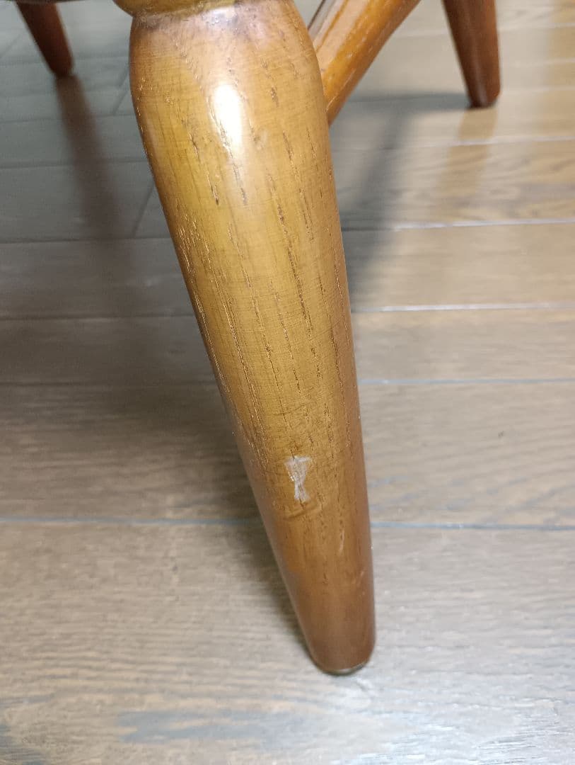 柏木工　①ウインザーチェア　曲げ木加工　椅子　飛騨家具