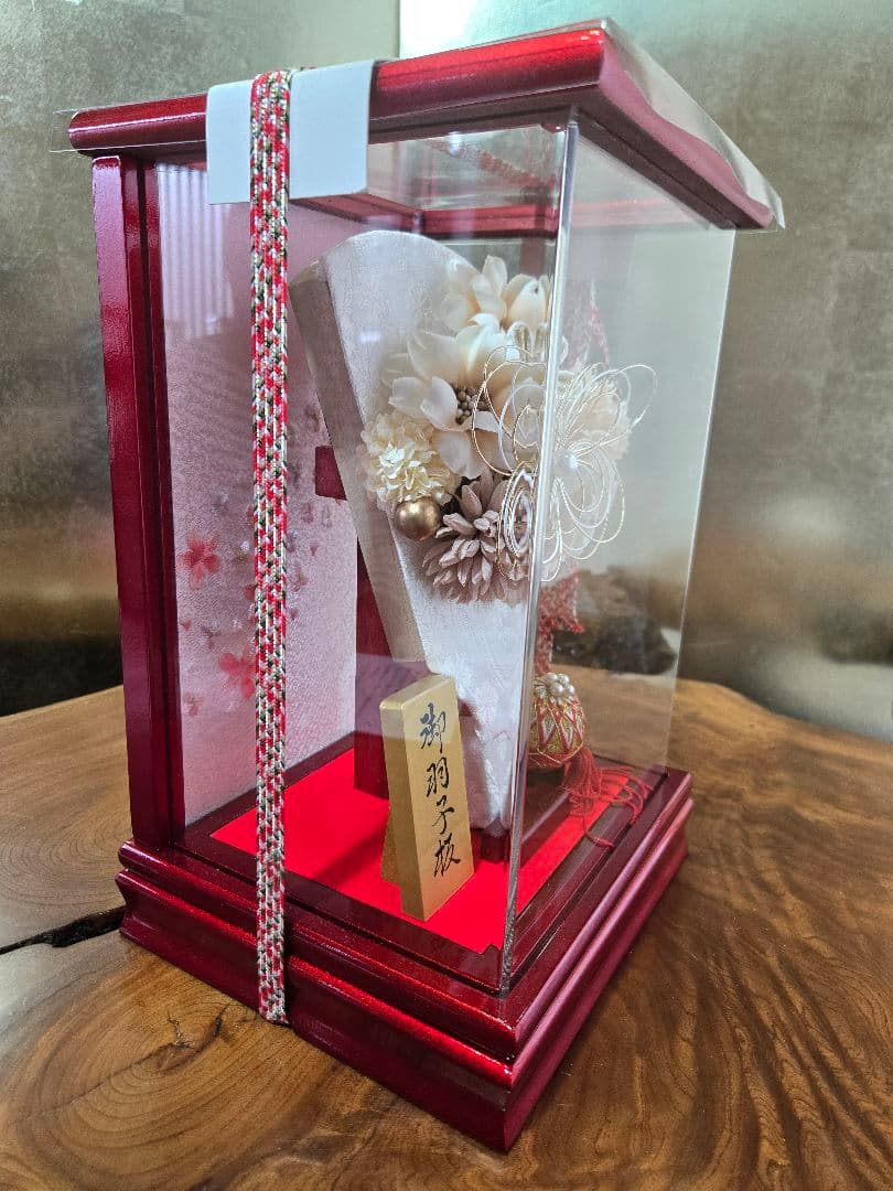 【展示品限り】正月飾り　羽子板　ケース飾り　※閉店セール　H28
