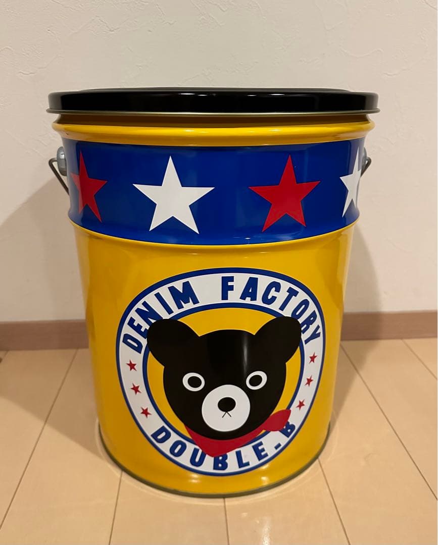 ミキハウス ダブルB 非売品 ペール缶 スツール缶 椅子 収納 インテリア 雑貨