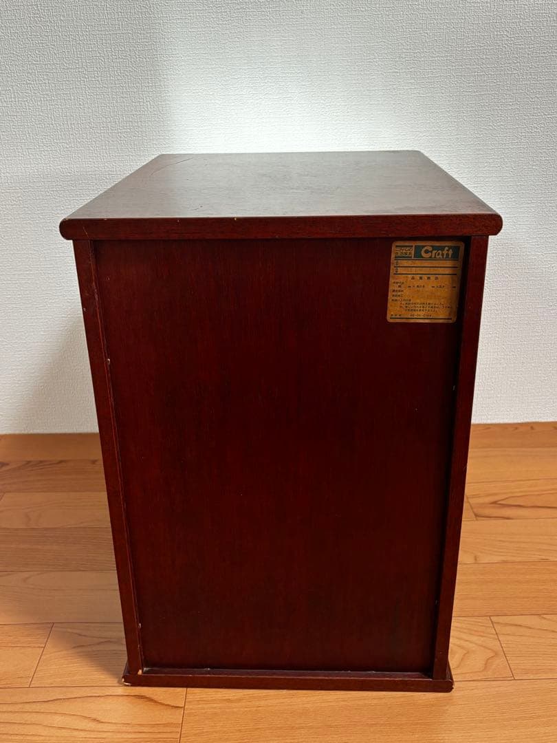 ニチバン家具　小引き出し5段　古家具　木製引き出し5段