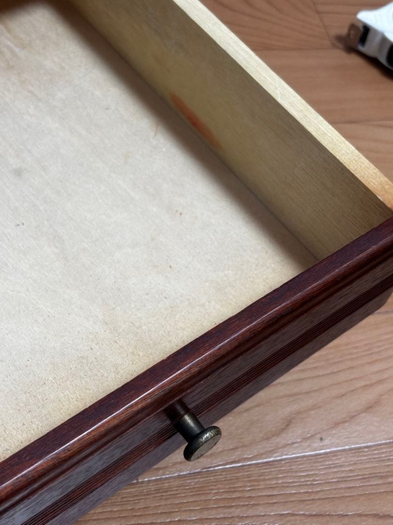 ニチバン家具　小引き出し5段　古家具　木製引き出し5段