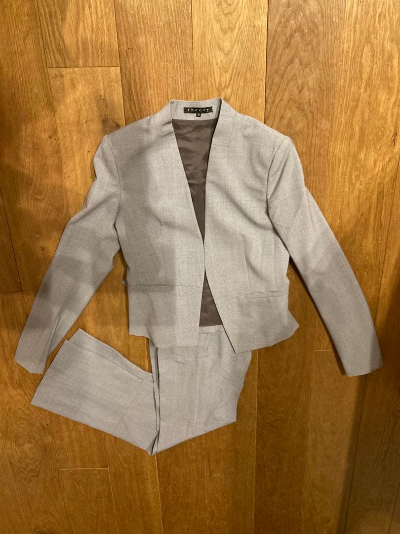 theory グレー パンツスーツ サイズ0
