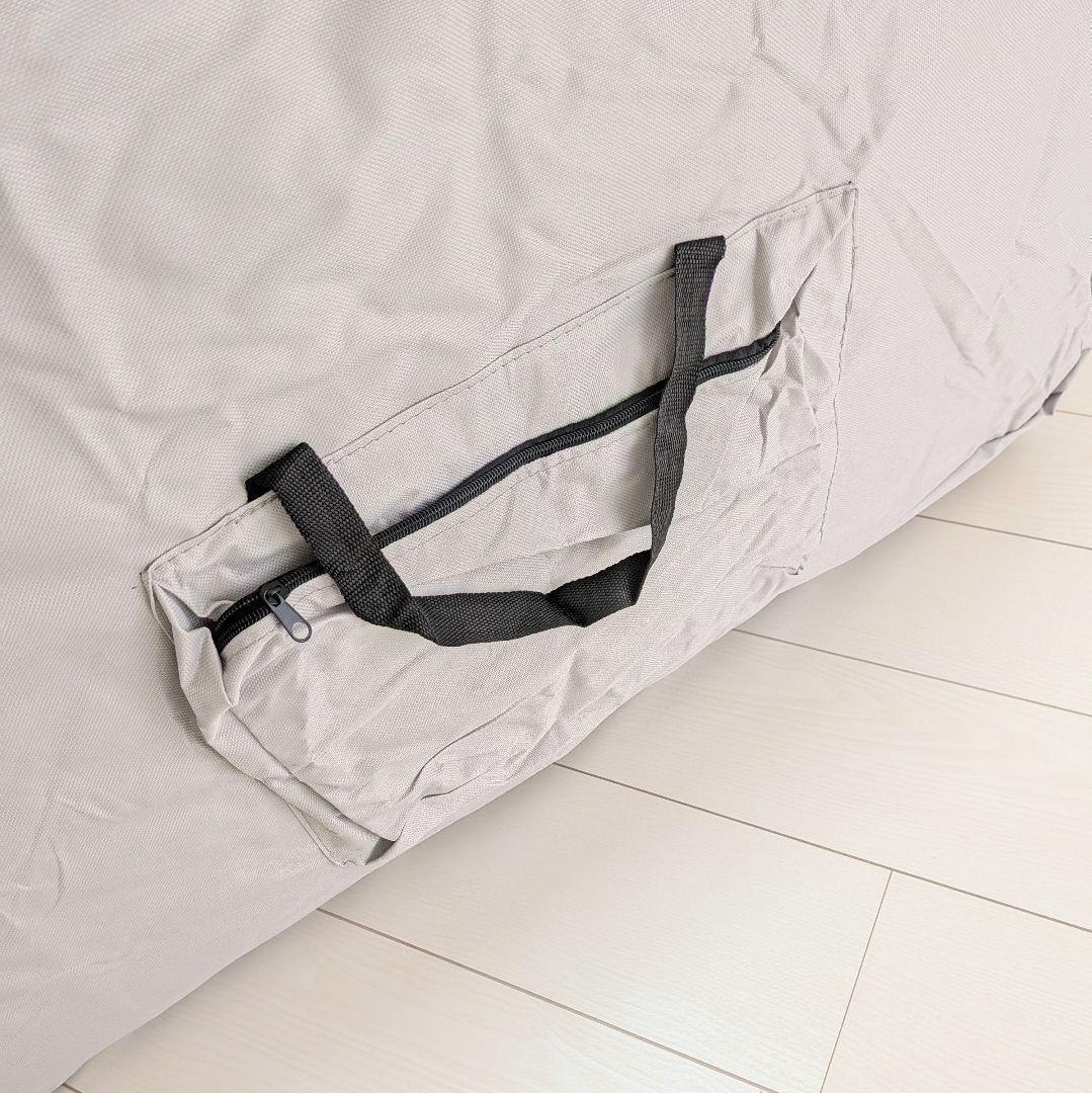 【極美品】マッサージベット 折りたたみベット 低反発 ナチュラル ホワイト 新品