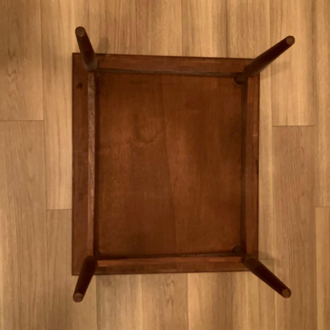 木製シンプルテーブル ブラウン　ヴィンテージ