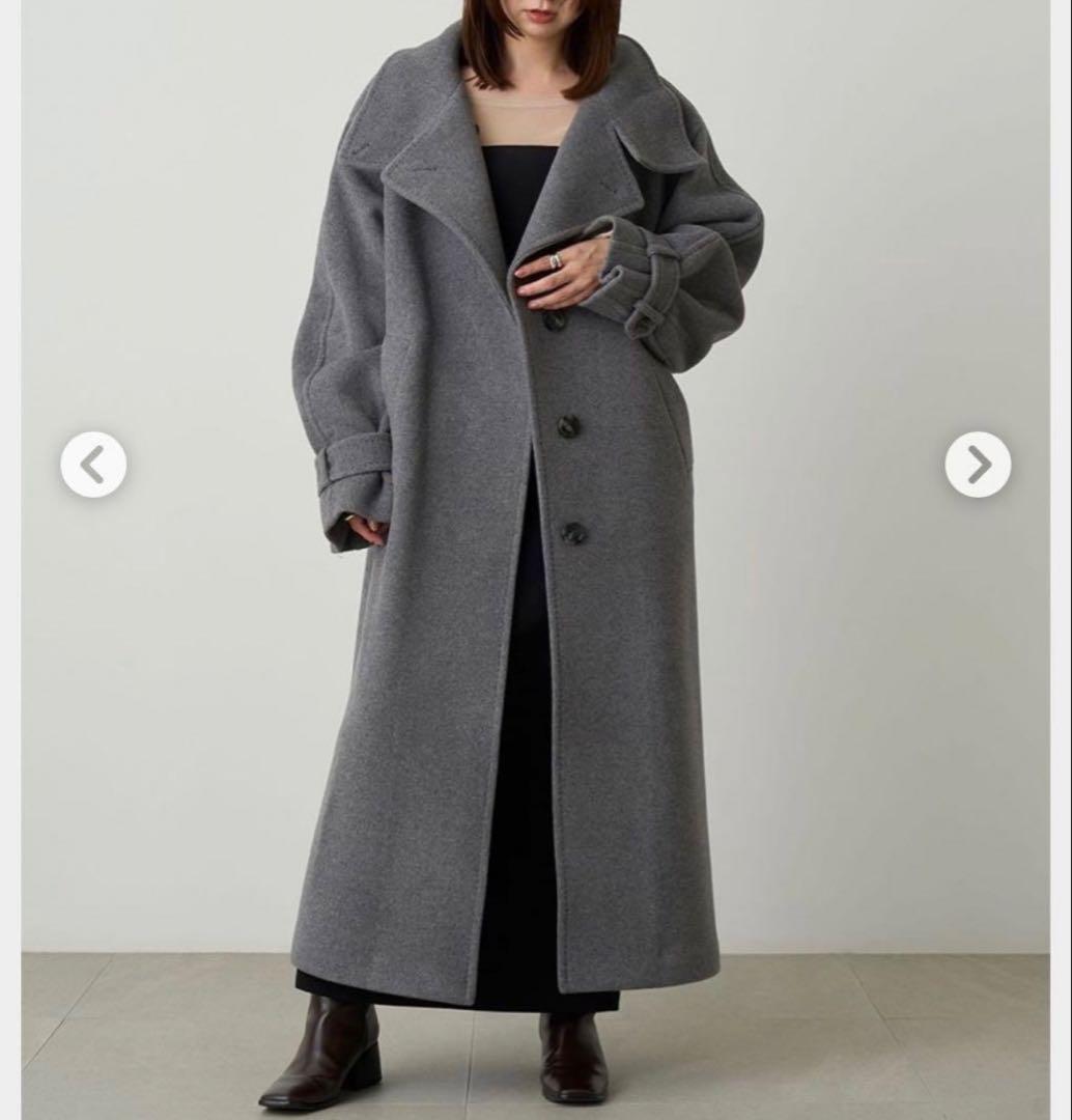 【セール中】FRAY I.D コートラボ限定 ボリュームスリーブコート グレー