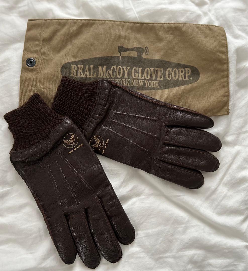 希少　旧リアルマッコイズ　リアルマッコイズ　A-10 グローブ　レザーグローブ
