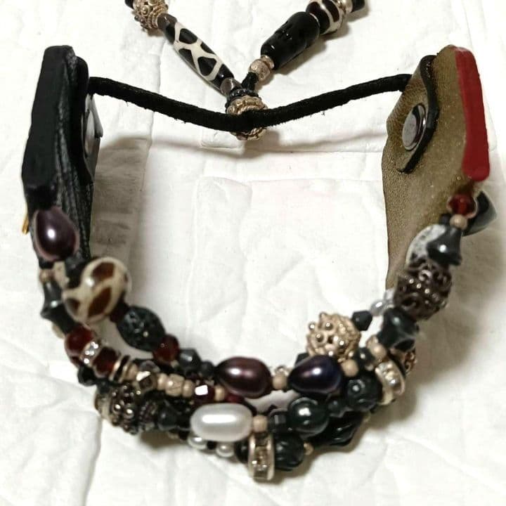 2084【レア】GOLDLEATHER ゴールドレザー ブレスレット保存袋付き