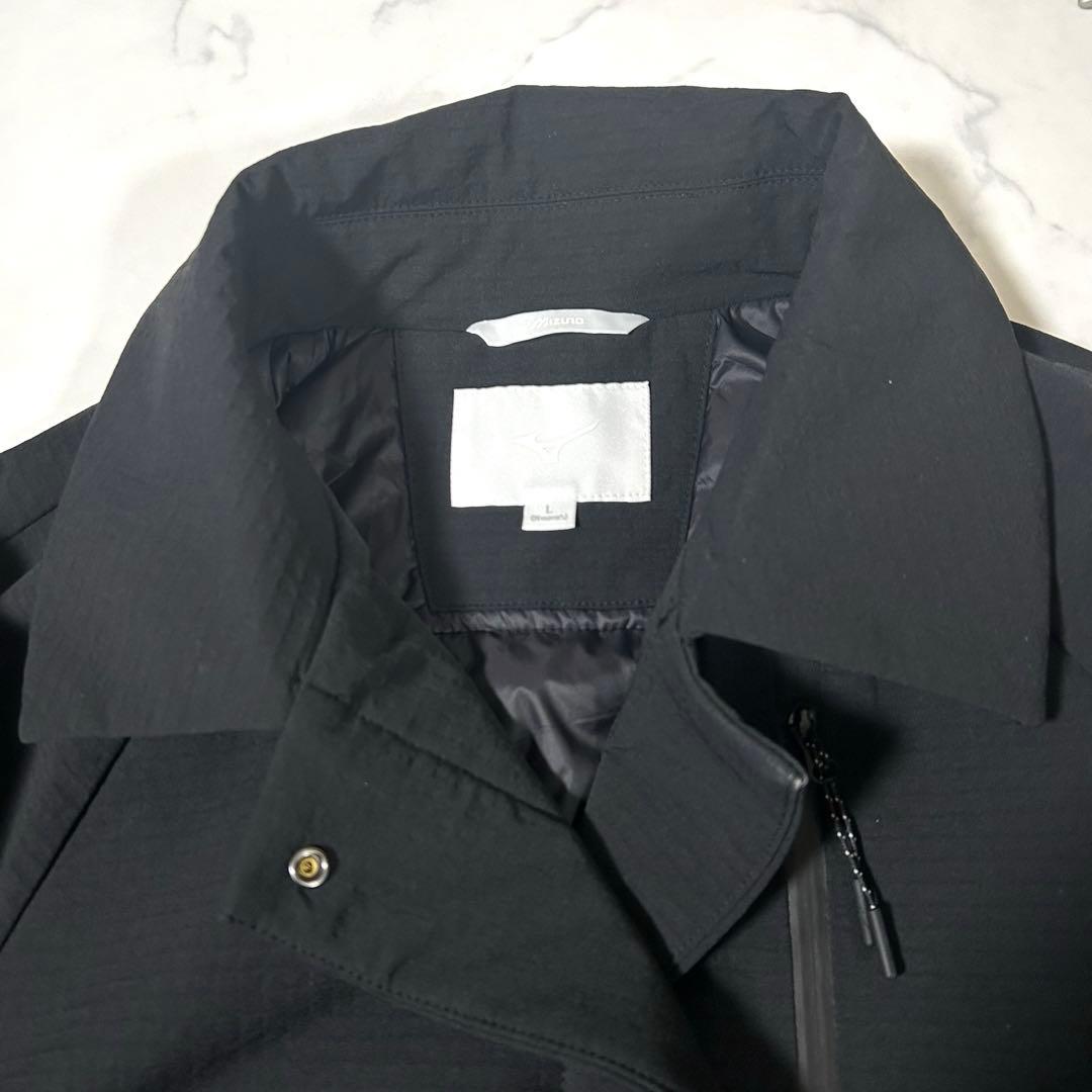 MIZUNO ブレスサーモ 中綿 ロングコート ブラック