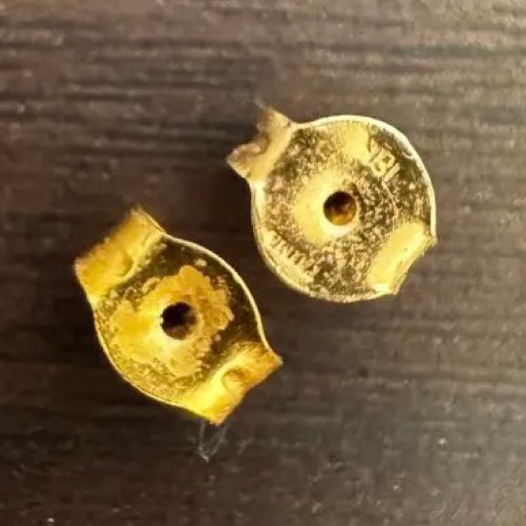 PRIMAGOLD k24 純金　一輪桜ピアス