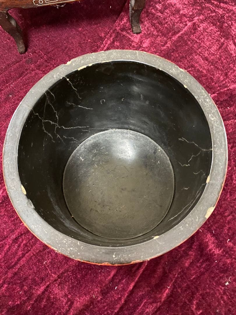 筆筒 文房用品 中国 唐物 漆器 書道 清朝