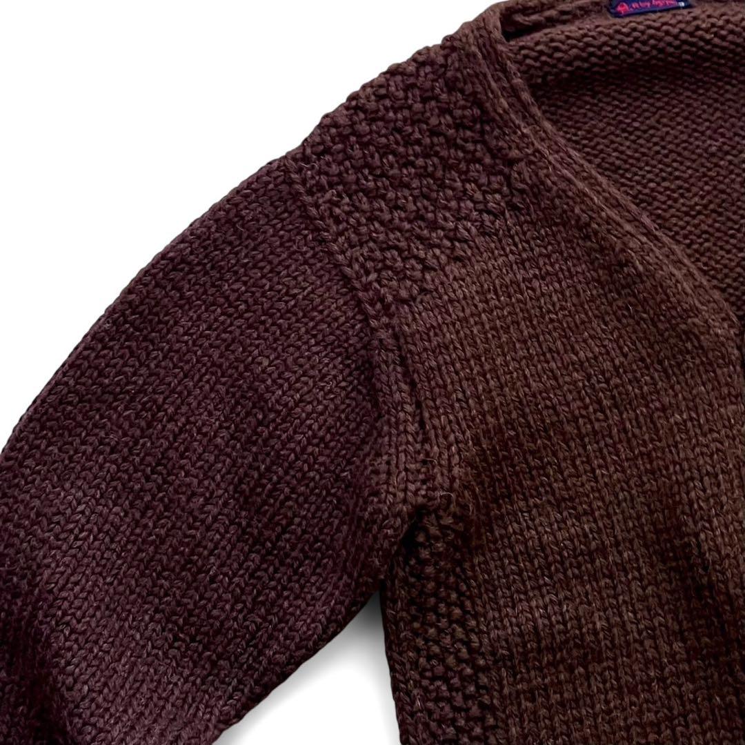 【美品】R by 45rpm/45R ウール100%カーディガン